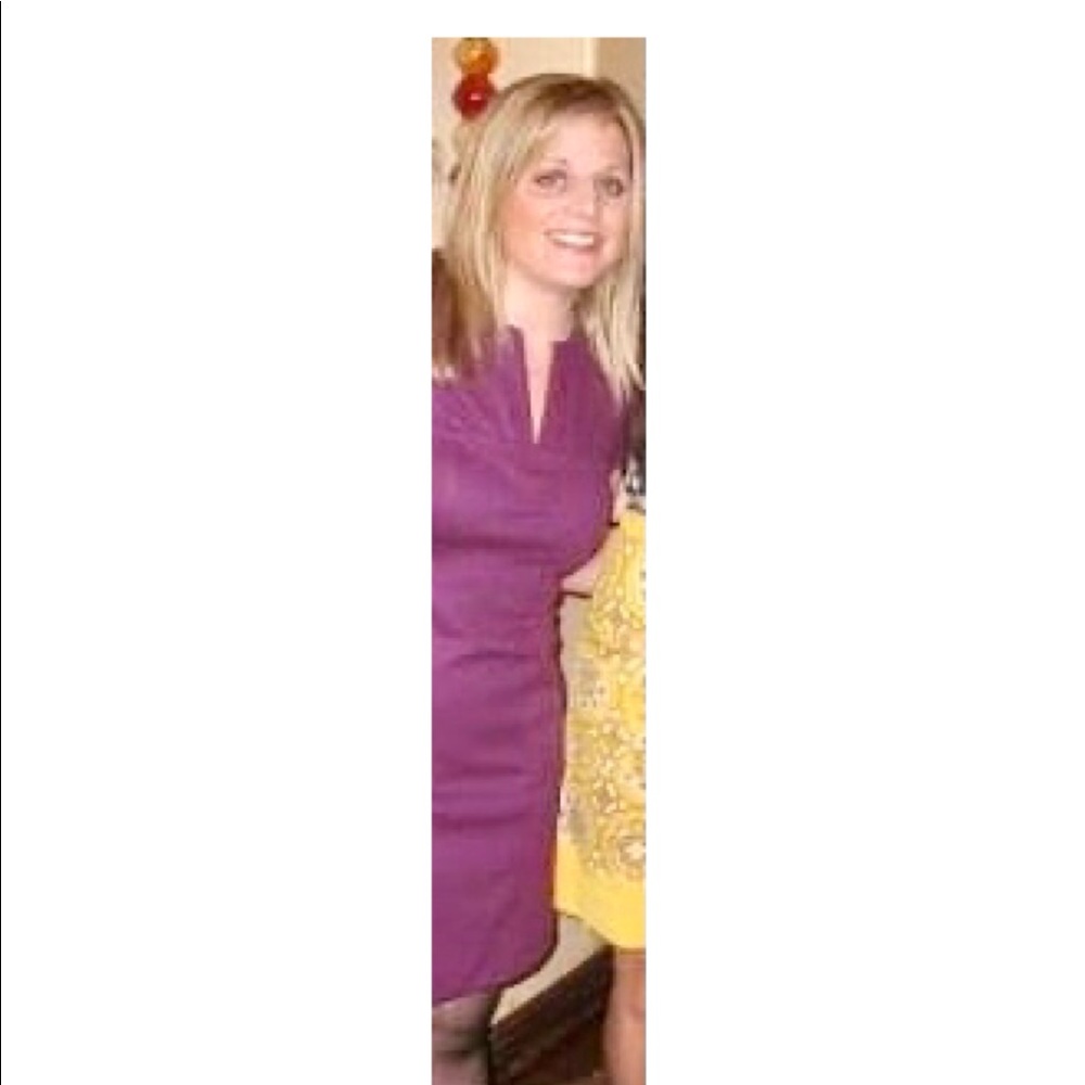 Diane von Furstenberg wool sheath dress-purple